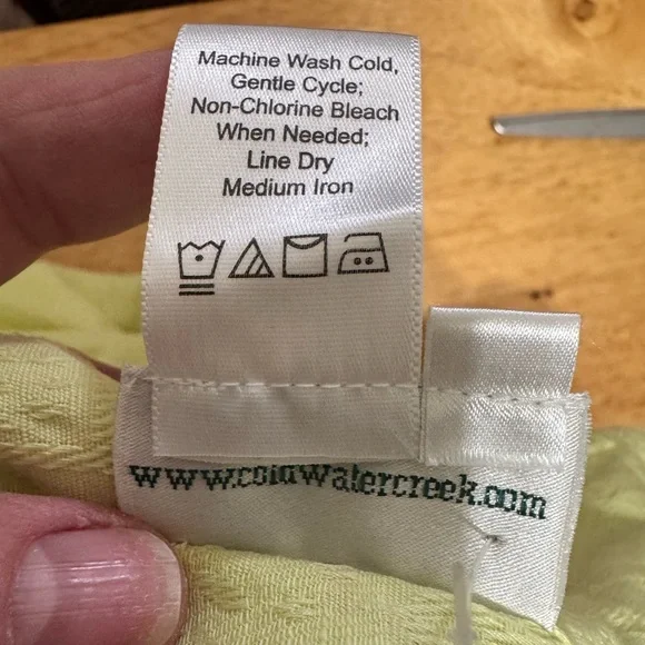 Coldwater Creek Linen Blend Button Front Lightweight Textured Blouse Sz 2X EUC - Picture 11 of 11